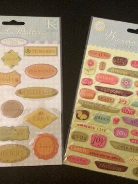 Brenda Walton Set of Two Packs of stickers